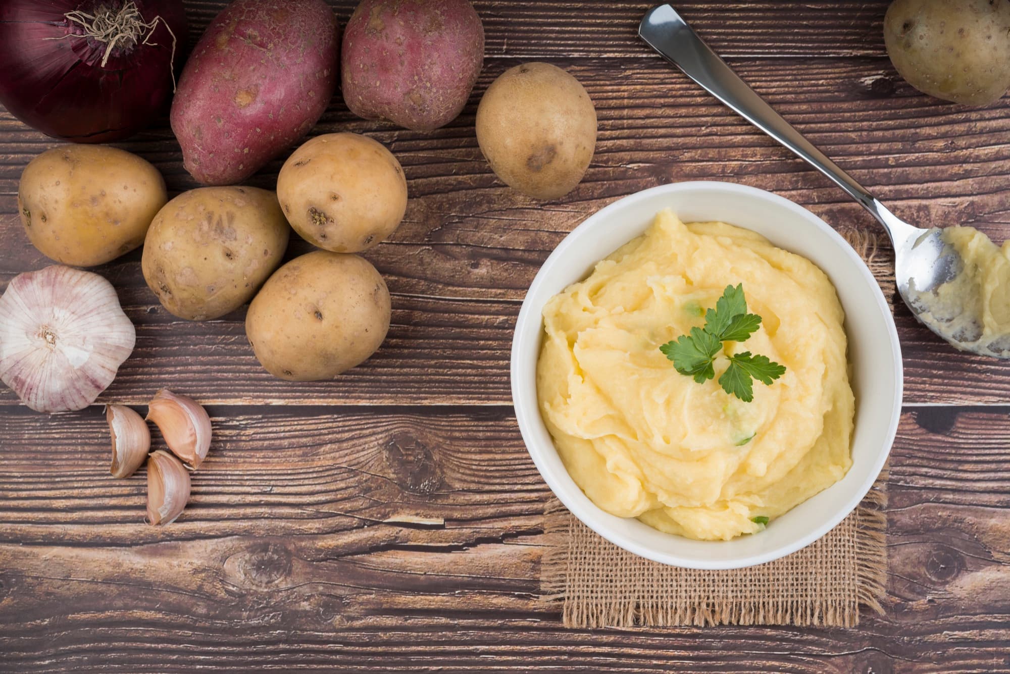 purée de pommes de terre prête à être dégustée